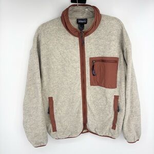 Patagonia Synchilla Fleece Jacket Size Large Oatmeal Heather Full Zip